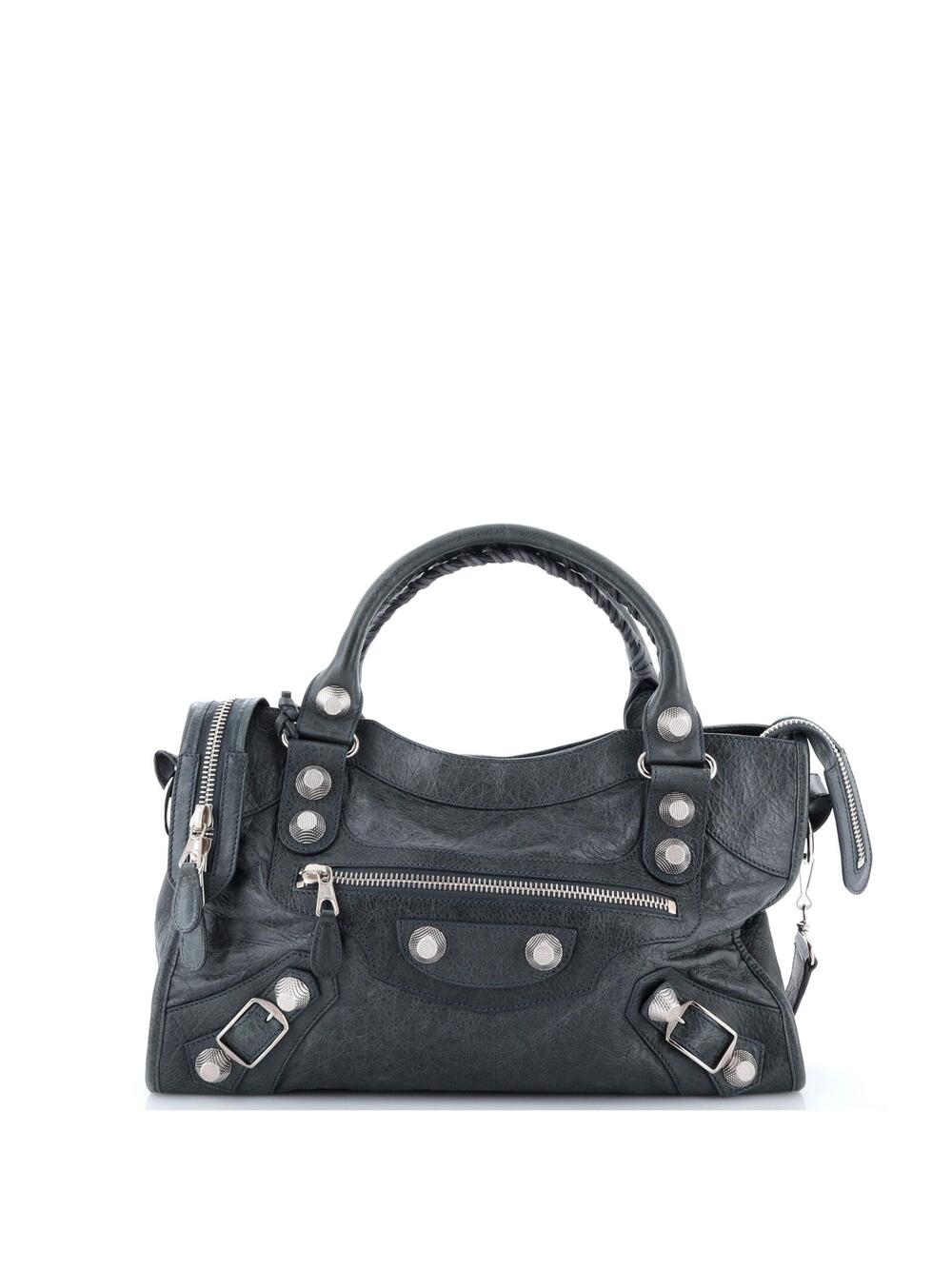 Balenciaga City Giant Studs Bag Leather #342437B17B